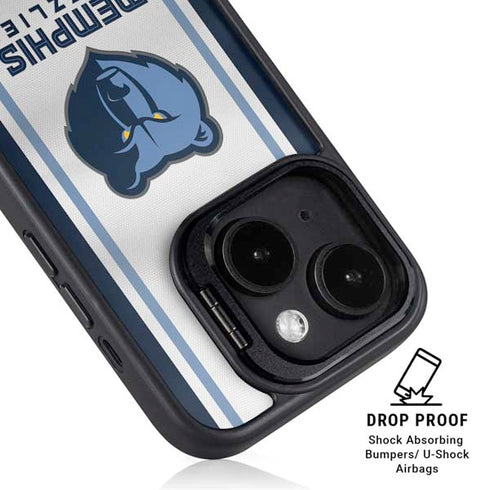 NBA Memphis Grizzlies Home Jersey iPhone 15 Kickstand Case